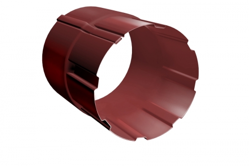 Соединитель трубы 90 мм RR 29 красный | Металлобаза Волхонка