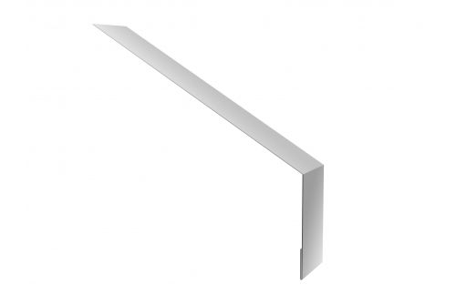 Планка капельник 135х50 0,45 PE с пленкой RAL 9003 сигнальный белый | Металлобаза Волхонка