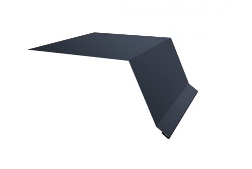 Планка капельник100х55 0,45 PE с пленкой RAL 7024 мокрый асфальт | Металлобаза Волхонка