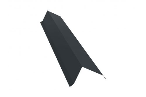 Планка торцевая 80х100 0,5 Rooftop Matte RAL 7016 антрацитово-серый | Металлобаза Волхонка