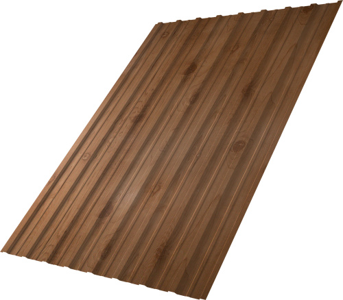 Профнастил С10A 0,45 Принт Премиум Сосна Фреш | Металлобаза Волхонка