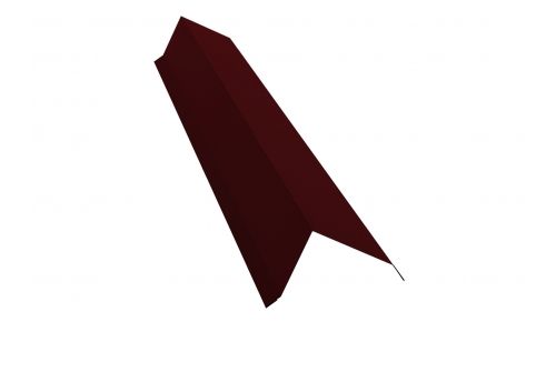 Планка торцевая 142х100 0,45 PE с пленкой RAL 3005 красное вино | Металлобаза Волхонка