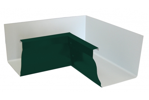 Угол желоба внутренний Vortex 90гр 127мм RAL 6005 | Металлобаза Волхонка