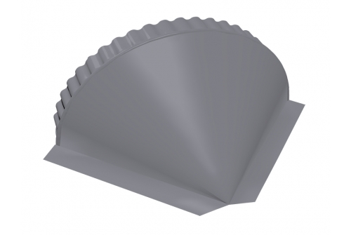 Заглушка конусная PE RAL 7004 сигнальный серый | Металлобаза Волхонка