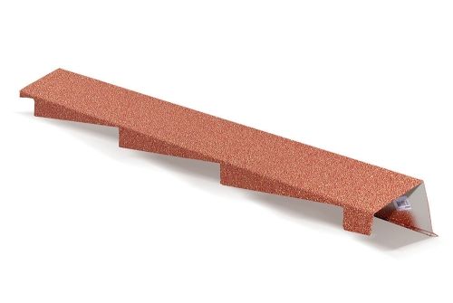 Планка фронтонная правая AeroDek Tradition терракота | Металлобаза Волхонка