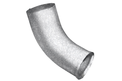 Колено стока Optima 100мм Zn | Металлобаза Волхонка