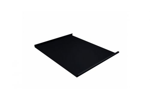 Фальц двойной стоячий 0,45 Drap с пленкой на замках RAL 9005 черный | Металлобаза Волхонка