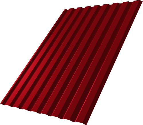 Профнастил С20A 0,45 ПЭ RAL 3003 рубиново-красный | Металлобаза Волхонка