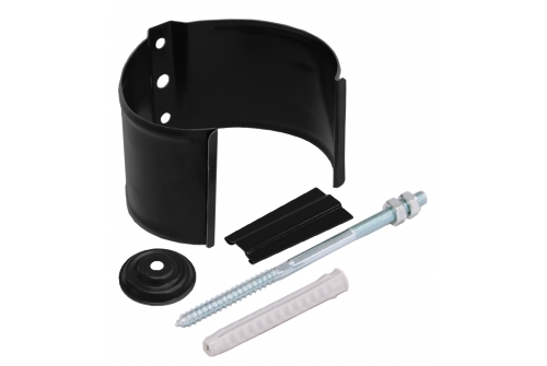 Кронштейн трубы Grand Line на кирпич 90мм RAL 9005 черный | Металлобаза Волхонка