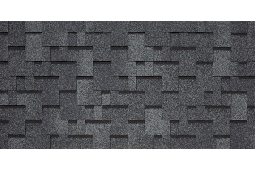 Битумная черепица TEGOLA LAZIO granito 454 (серый с отливом) | Металлобаза Волхонка