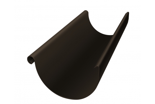 Желоб полукруглый Grand Line 150 мм 3 м RR 32 темно-коричневый | Металлобаза Волхонка