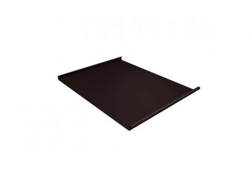 Фальц двойной стоячий Grand Line 0,5 Rooftop Matte с пленкой на замках RAL 8017 шоколад | Металлобаза Волхонка