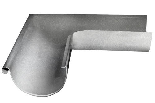 Угол желоба внешний Optima 90гр 125мм Zn | Металлобаза Волхонка