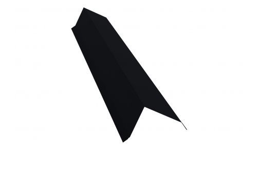 Планка торцевая 142х100 0,45 Drap RAL 9005 черный | Металлобаза Волхонка