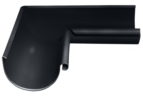 Угол желоба внутренний Optima 90 гр 125мм RAL 7024 мокрый асфальт | Металлобаза Волхонка