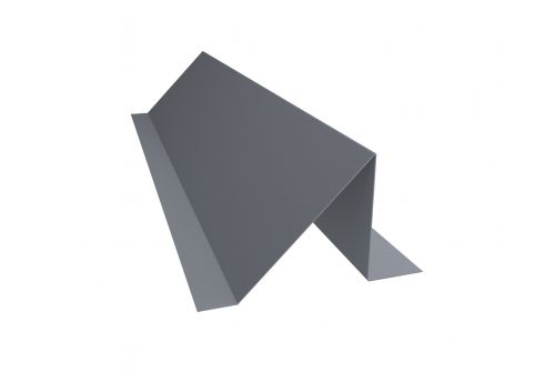 Планка снегозадержания 0,45 PE с пленкой RAL 9006 бело-алюминиевый | Металлобаза Волхонка