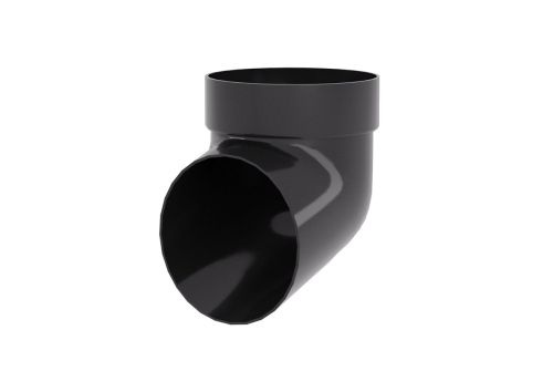 Колено сливное ПВХ Grand Line графит (RAL 7024) | Металлобаза Волхонка