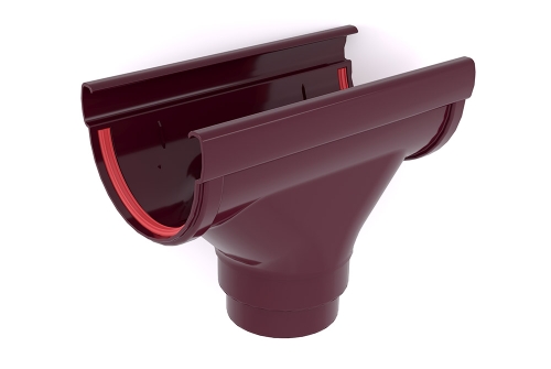 Воронка Дизайн 135 ПВХ Grand Line бордо (RAL 3005) | Металлобаза Волхонка