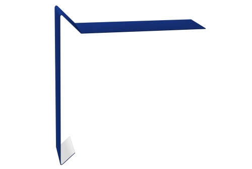 Планка ветровая для мягкой кровли 130х25х100 0,45 PE с пленкой RAL 5002 ультрамариново-синий | Металлобаза Волхонка