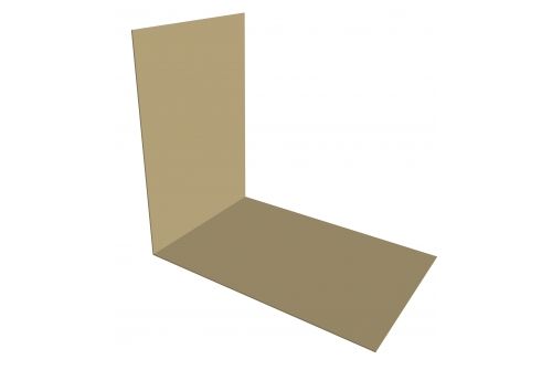 Планка снегозадержания усиливающая 0,45 PE с пленкой RAL 1014 слоновая кость | Металлобаза Волхонка