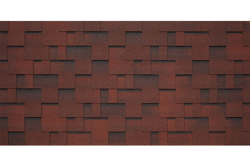 Битумная черепица TEGOLA LAZIO amarone 410 (красный Амароне) | Металлобаза Волхонка