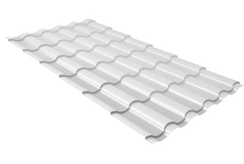 Металлочерепица кредо 0,45 drap RAL 9003 сигнальный белый | Металлобаза Волхонка