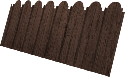 Профнастил C10A фигурный 0,4 Принт Премиум Античный дуб TwinColor | Металлобаза Волхонка