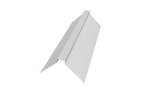 Планка конька плоского 175х50х175 0,45 Drap с пленкой RAL 9003 сигнальный белый | Металлобаза Волхонка