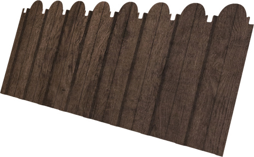 Профнастил C10A фигурный 0,45 Принт Премиум двухсторонний Античный дуб | Металлобаза Волхонка