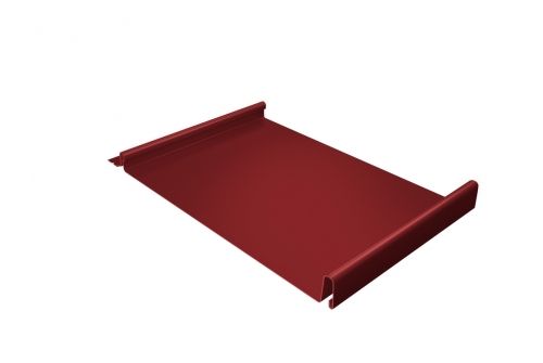 Кликфальц 0,5 Satin с пленкой на замках RAL 3011 коричнево-красный | Металлобаза Волхонка