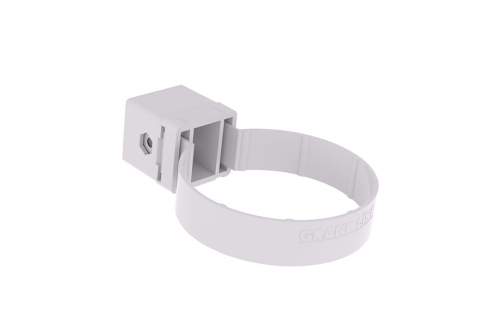 Хомут трубы Kliker ПВХ Grand Line Premium белый (инд.упак.) (RAL 9003) | Металлобаза Волхонка