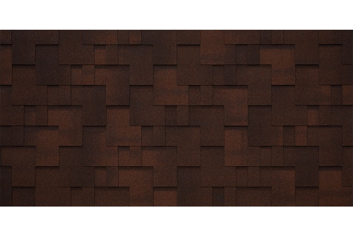 Битумная черепица TEGOLA LAZIO marrone 230 (коричневый с отливом) | Металлобаза Волхонка