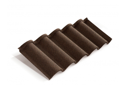 Лист Metrotile Romana кофе | Металлобаза Волхонка