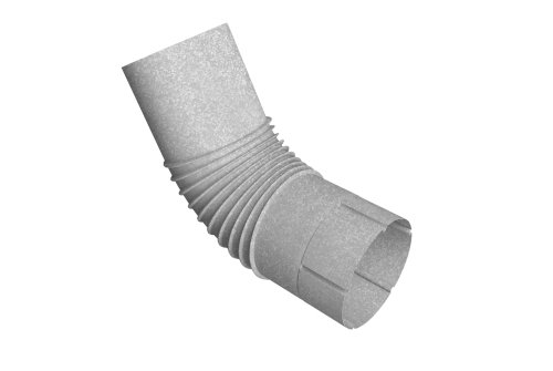 Колено трубы Vortex Project 146мм Zn | Металлобаза Волхонка