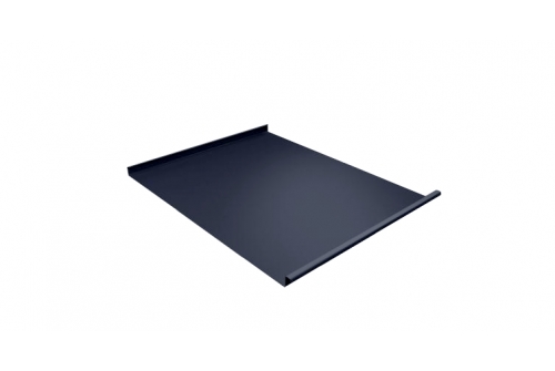 Фальц двойной стоячий 0,5 GreenCoat Pural BT, matt с пленкой на замках RR 23 темно-серый (RAL 7024 мокрый асфальт) | Металлобаза Волхонка