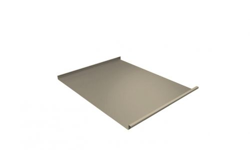 Фальц двойной стоячий 0,5 Satin с пленкой на замках RAL 1015 светлая слоновая кость | Металлобаза Волхонка