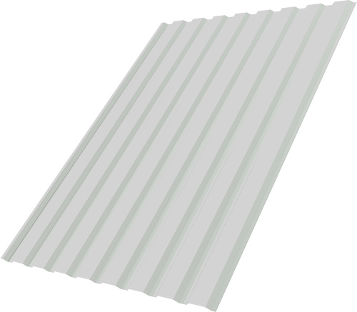 Профнастил С20A 0,4 ПЭ RAL 9003 сигнальный белый | Металлобаза Волхонка