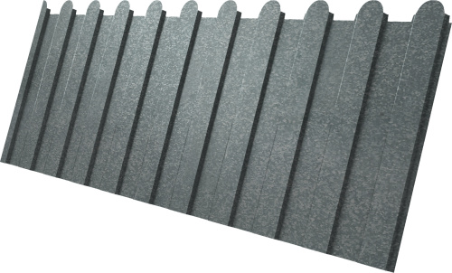 Профнастил С8A в02 фигурный 0,45 Zn | Металлобаза Волхонка