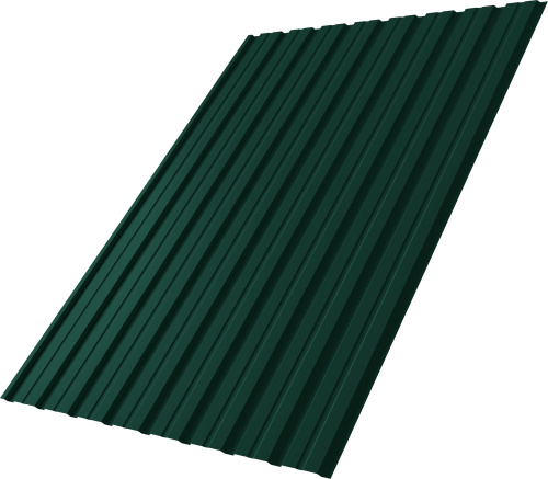 Профнастил С10B Дачный ПЭ RAL 6005 зеленый мох | Металлобаза Волхонка