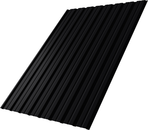 Профнастил С10B 0,5 Velur RAL 9005 черный | Металлобаза Волхонка