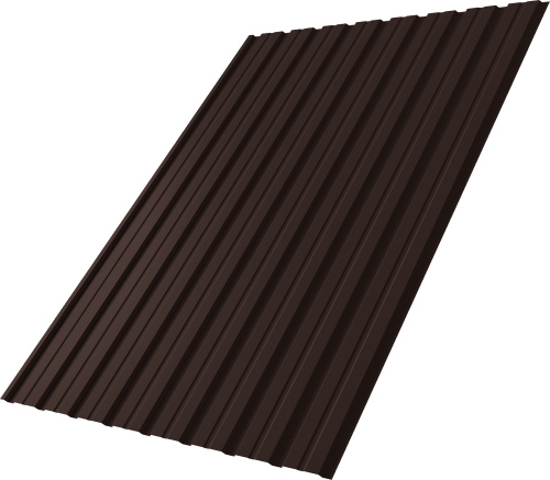 Профнастил С10B 0,5 PurPro RAL 8017 шоколад | Металлобаза Волхонка