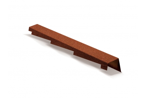 Планка фронтонная правая Mtile терракотовый | Металлобаза Волхонка