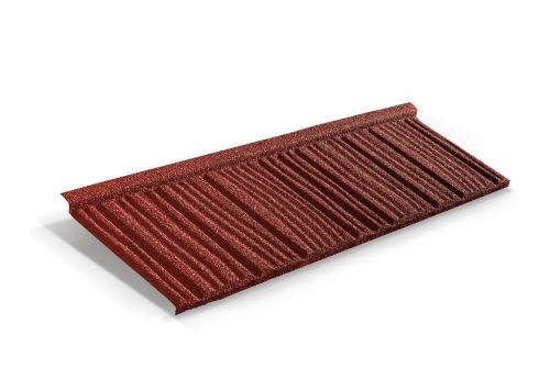 Лист Metrotile WoodShake красный | Металлобаза Волхонка