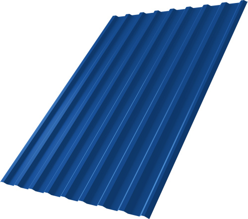 Профнастил С20R 0,4 ПЭ RAL 5005 сигнальный синий | Металлобаза Волхонка