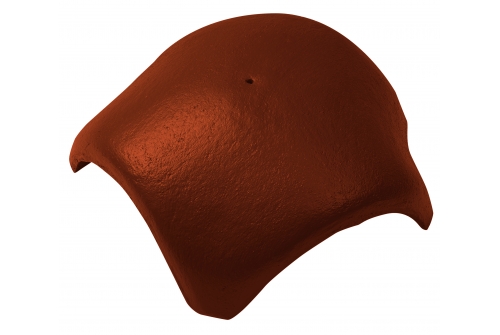 Вальмовая черепица с 3 зажимами Braas красный | Металлобаза Волхонка