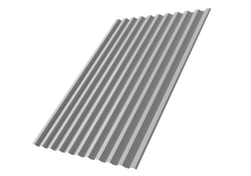 Профнастил С21R 0,45 Drap ТХ RAL 7047 телегрей 4 | Металлобаза Волхонка