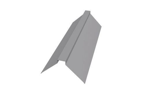 Планка конька плоского 175х50х175 0,5 GreenCoat Pural BT, matt RR 21 светло-серый (RAL 7040 серое окно) | Металлобаза Волхонка