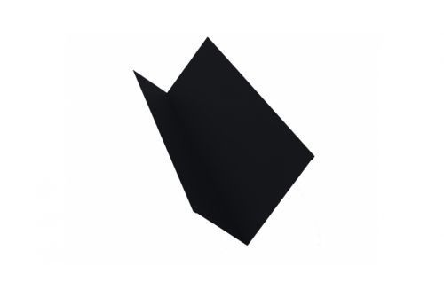 Планка примыкания 150х250 0,5 PurLite Мatt RAL 9005 черный | Металлобаза Волхонка