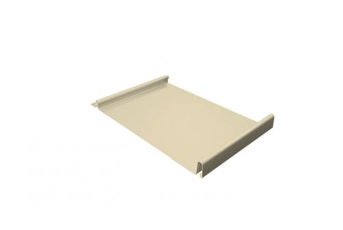 Кликфальц 0,5 Satin с пленкой на замках RAL 1015 светлая слоновая кость | Металлобаза Волхонка