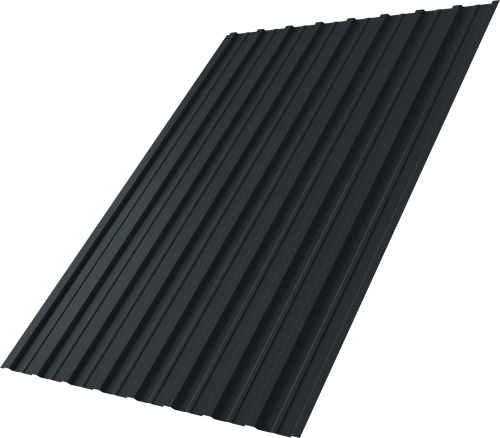 Профнастил С10A 0,45 ПЭ RAL 7016 антрацитово-серый | Металлобаза Волхонка